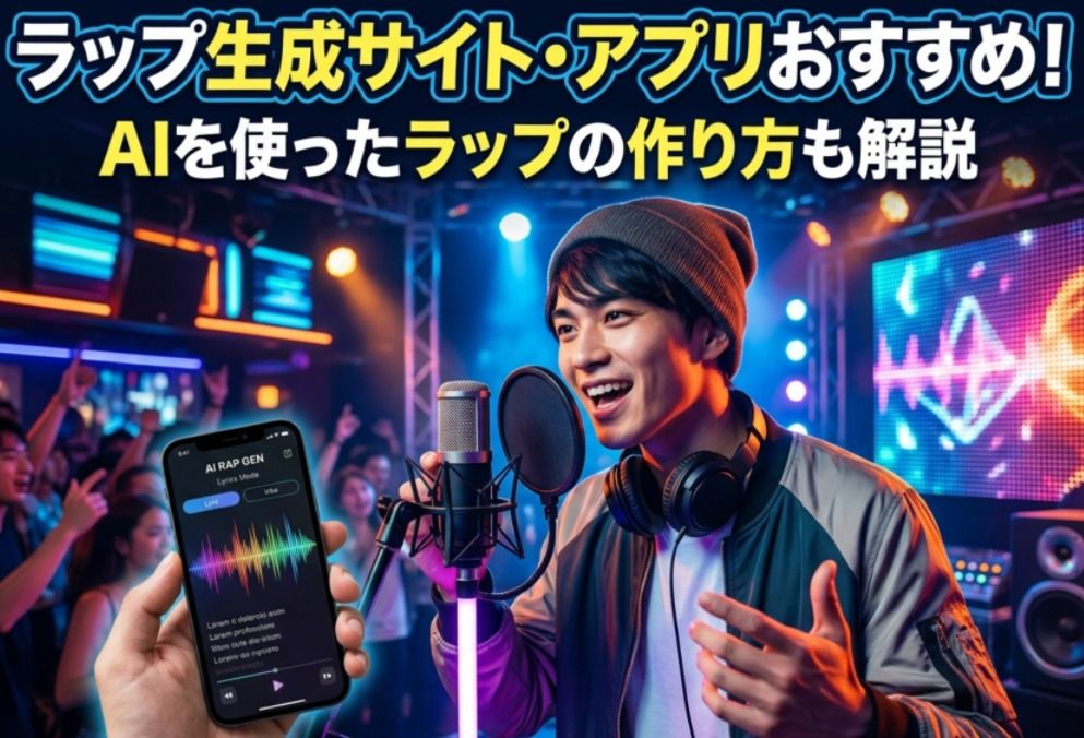 【2026年】ラップ生成サイト・アプリおすすめ！AIを使ったラップの作り方も解説