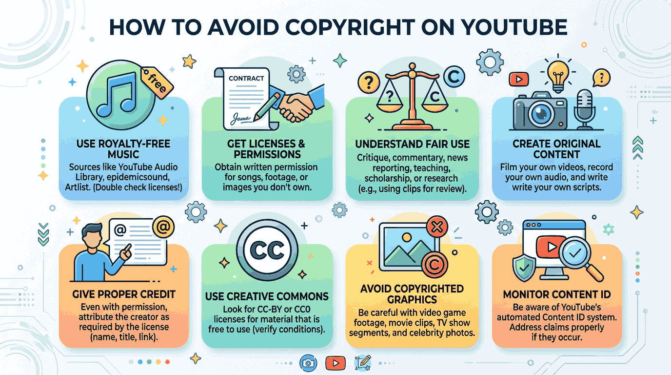 How to Avoid Copyright on YouTube