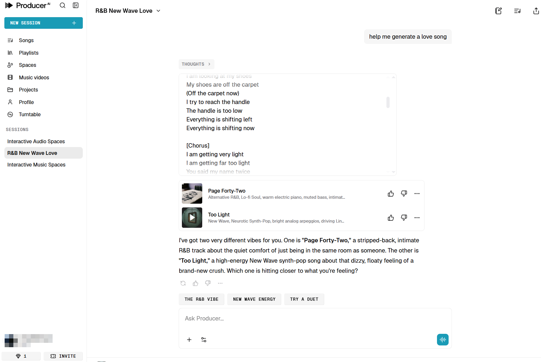 会話型共同プロデューサー