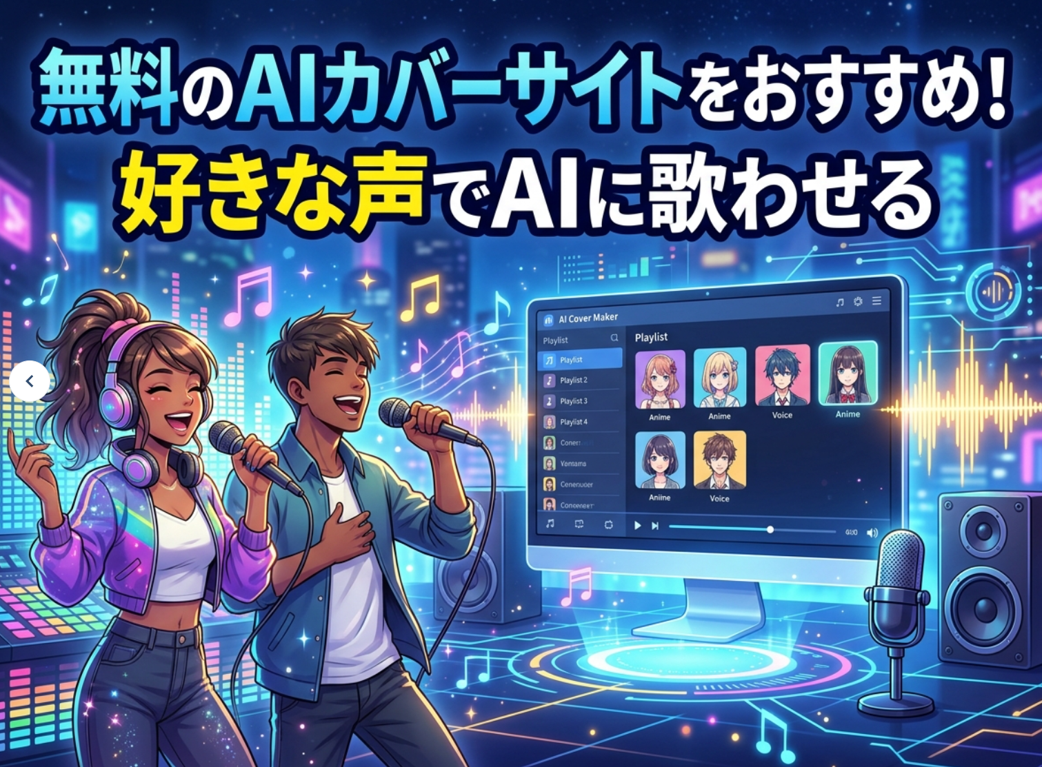 無料のAIカバーサイトをおすすめ