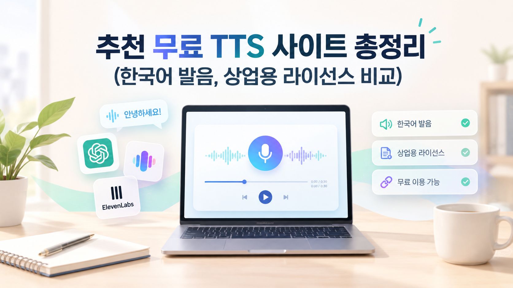 2026년 추천 무료 TTS 사이트 총정리