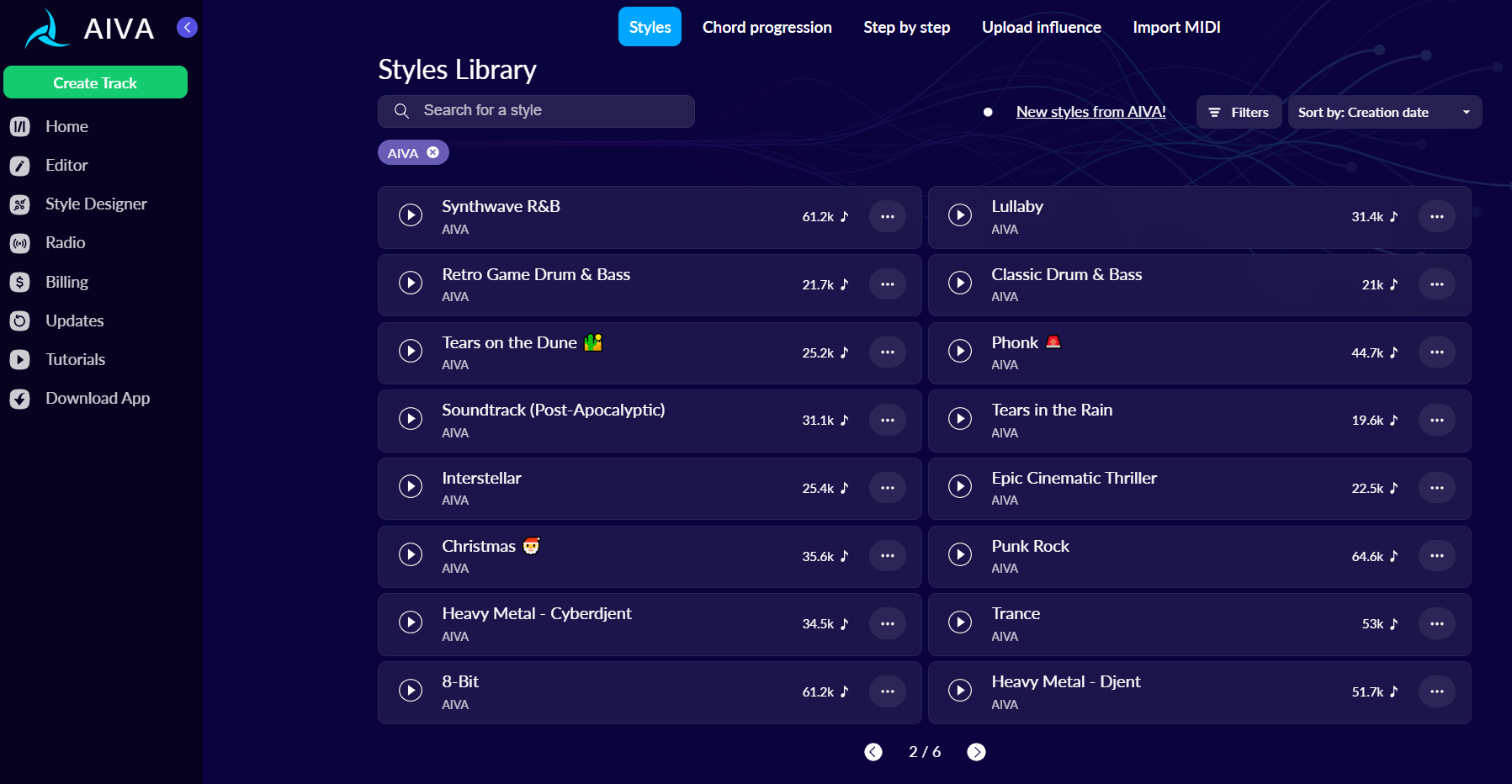 Extensive Genre Presets