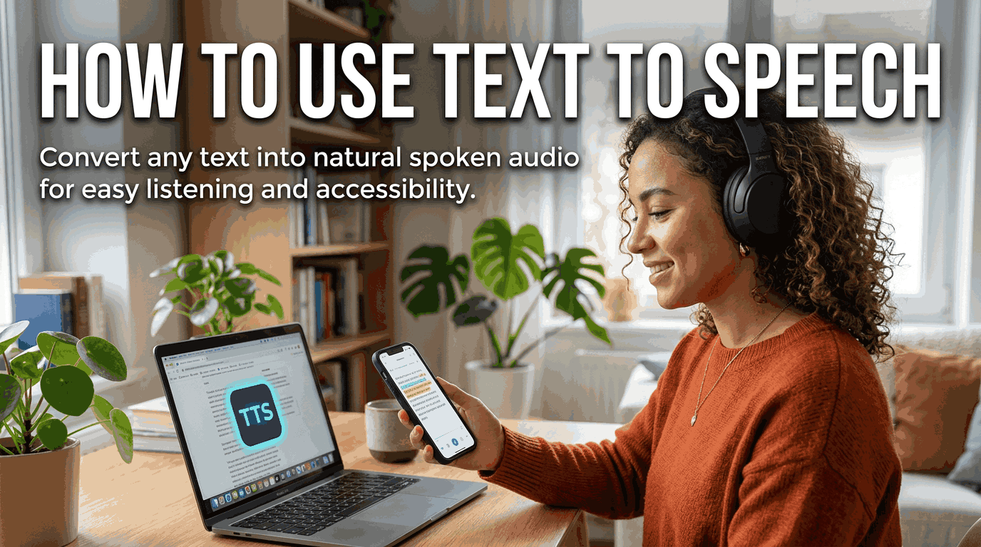 How to Use Text to Speech: An Ultimate Guide