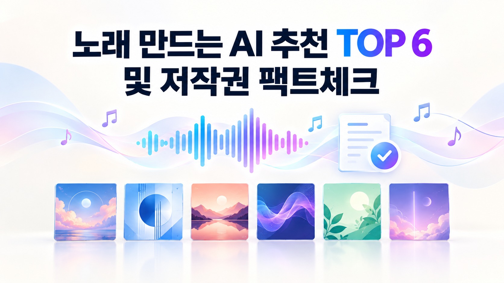 작곡 1도 몰라도 OK! 노래 만드는 AI 추천 TOP 6 및 저작권 팩트체크