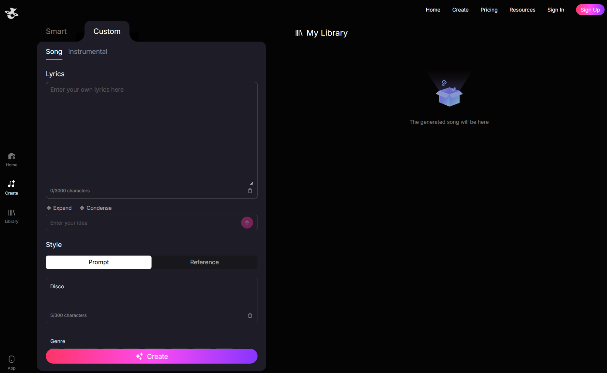 Tad AI music generator