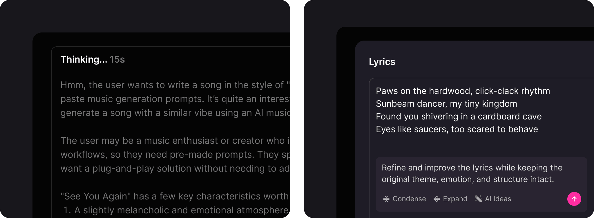 Craft Lyrics with Deep Reasoning Models